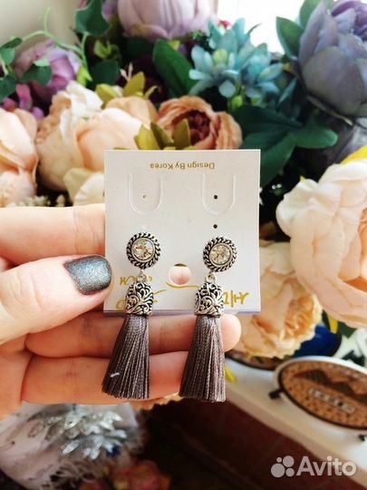 Популярные серьги-кисточки