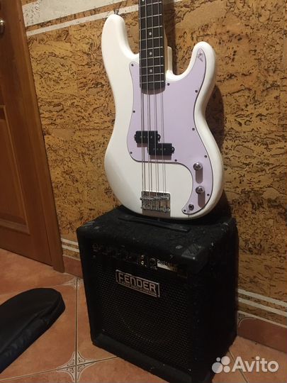 Бас-гитара Irin Press комбо Fender и полный набор
