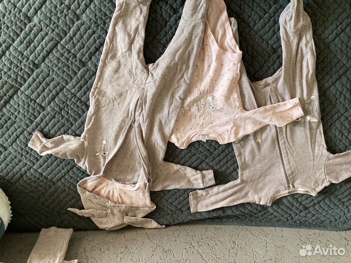 Пакет брендовой одежды для девочки 68-74