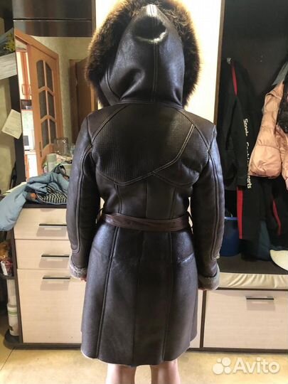 Женская кожаная дубленка