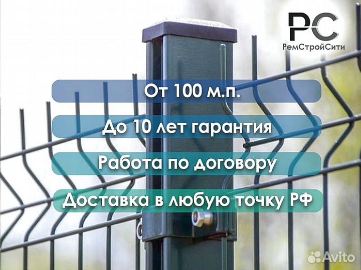 Забор сетка 3д