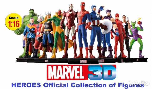 Marvel Герои Коллекционные фигурки 3D 26 фигурок
