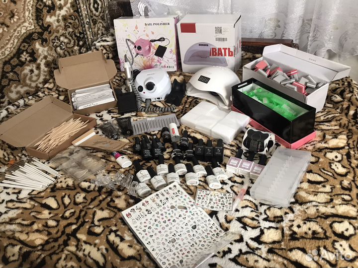 Набор для наращивания ногтей бу