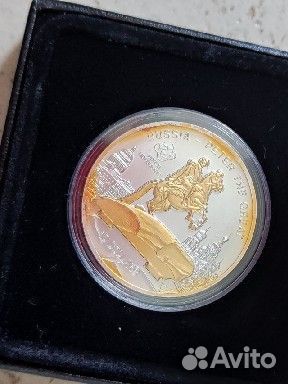 Монета "Медный всадник" острова Кука 10