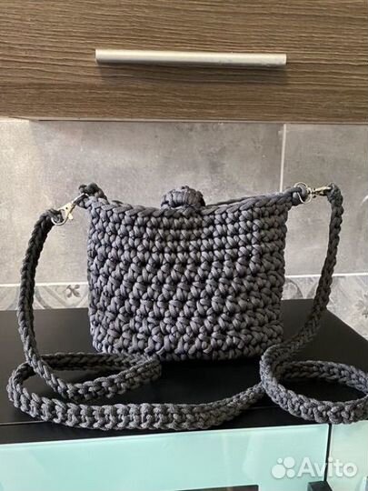 Вязанная сумка ручной работы