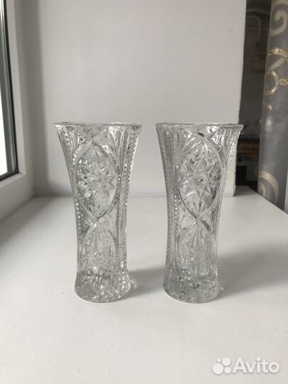 Ваза хрустальная винтаж СССР