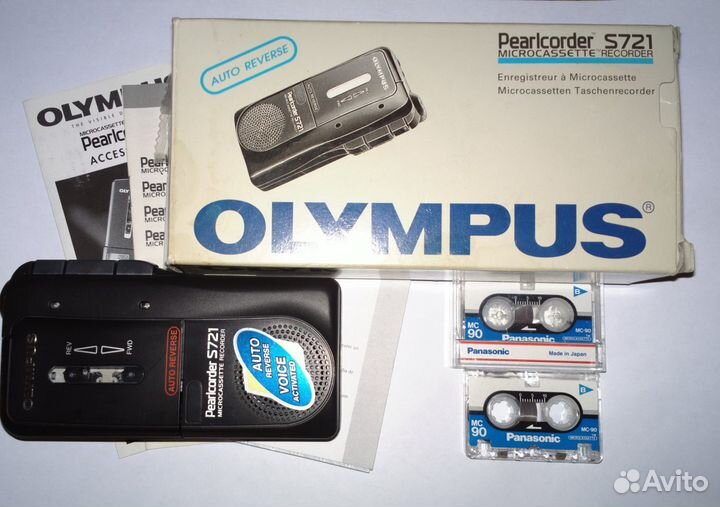 Диктофон olympus Pearlcorder S721 BOX + 5 Кассет