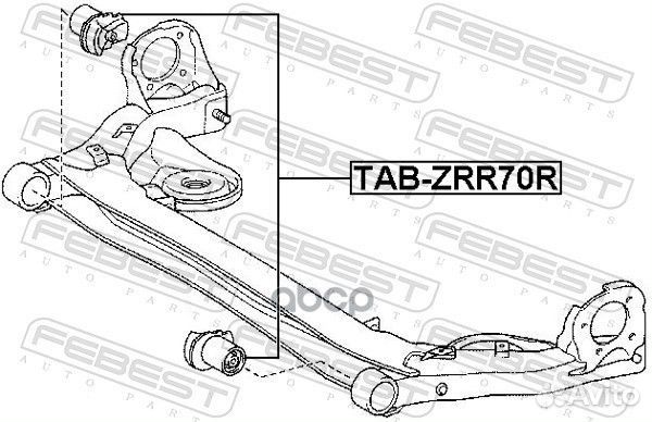 Сайленблок задней балки tabzrr70R Febest