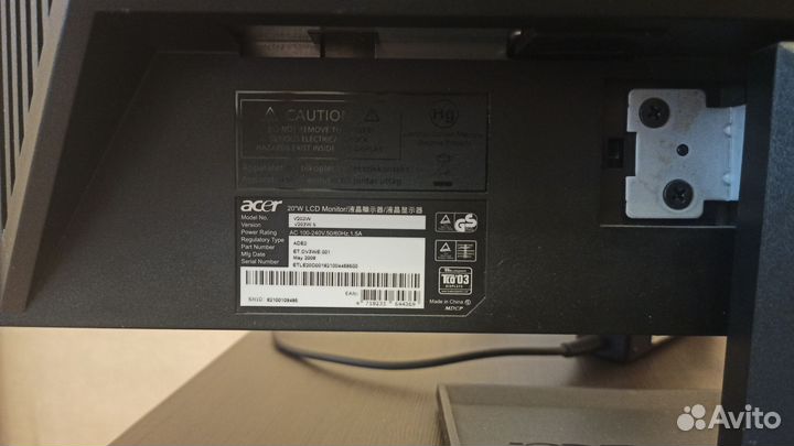 Монитор acer 20'' V203W