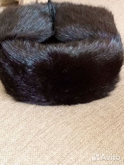 Шапка ушанка норковая мужская новая