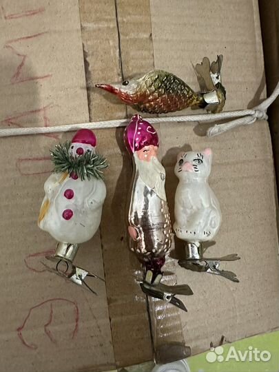 Елочные игрушки СССР советские набором