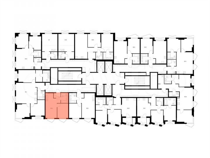 1-к. квартира, 33,4 м², 26/32 эт.