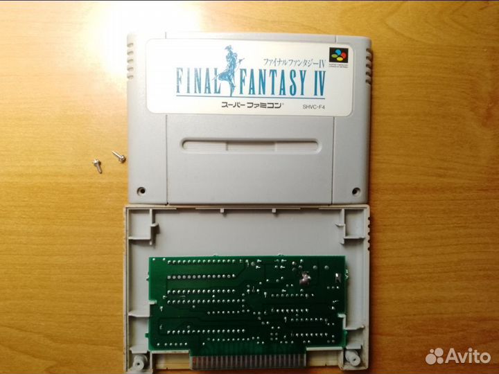 Картридж Final fantasy IV на Super Famicom