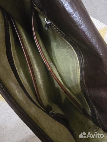 Мужская кожаная сумка б/у