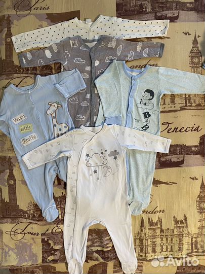 Пакет вещей для новорожденного