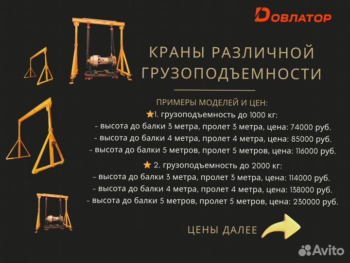 Легкий кран козловой мпу 2т