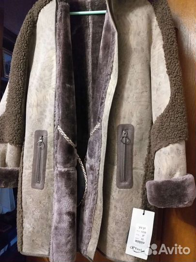 Дубленка женская 52