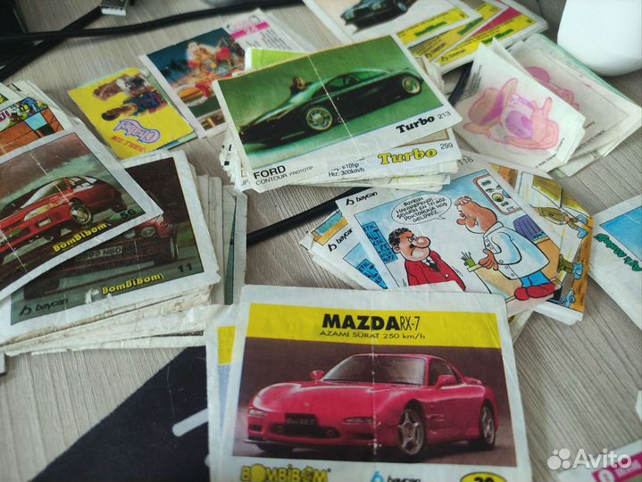 Вкладыши от жвачек 90 х