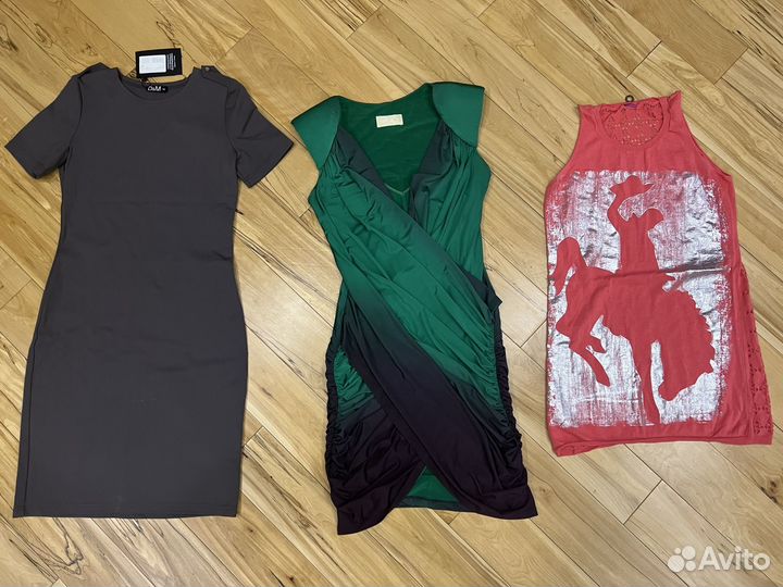 Большой пакет вещей 42 (S), есть бренды