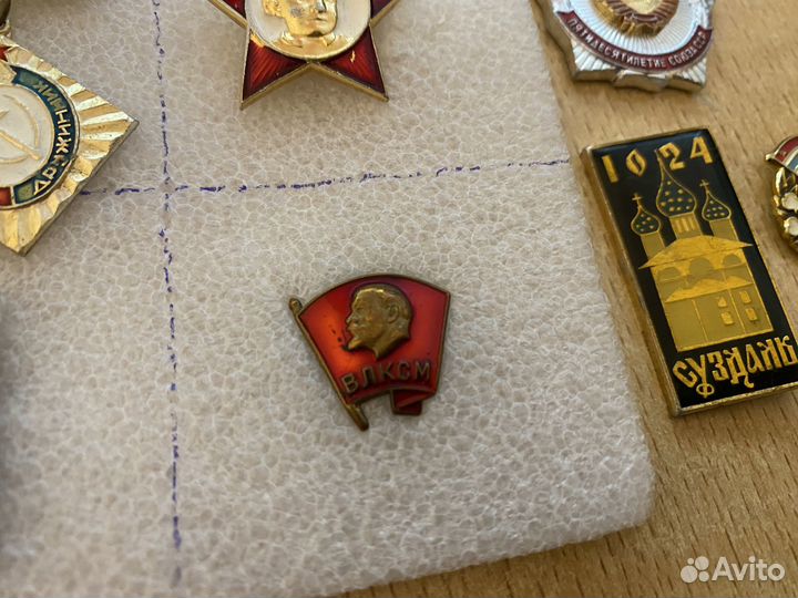 Знаки СССР готов гсо Ленин членский дружинник 9 шт