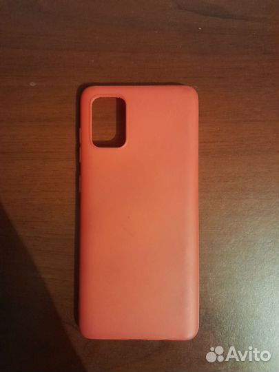 Чехол на Samsung А71 красный