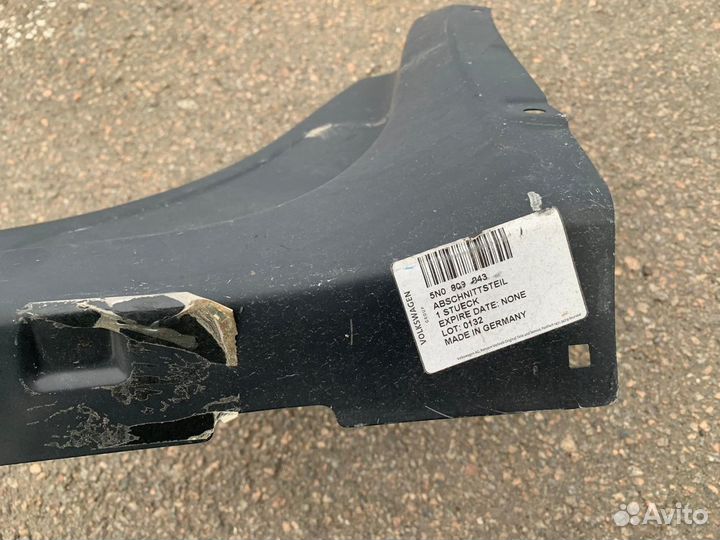 Сапожок, порог задний левый Tiguan