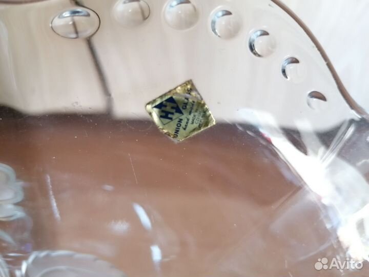 Ваза для фруктов Чехия ручная работа