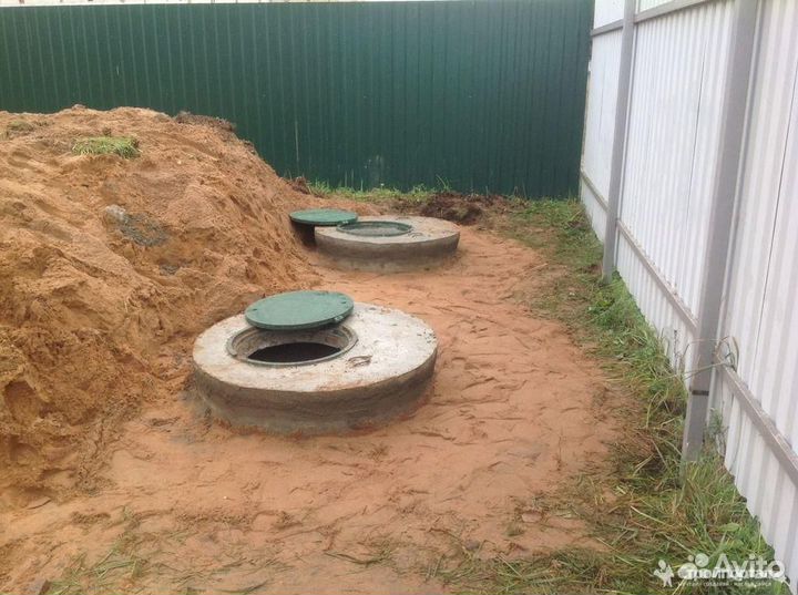 Септик из жби колец под ключ