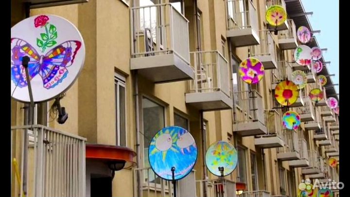 Продажа, Установка, настройка Спутникового тв