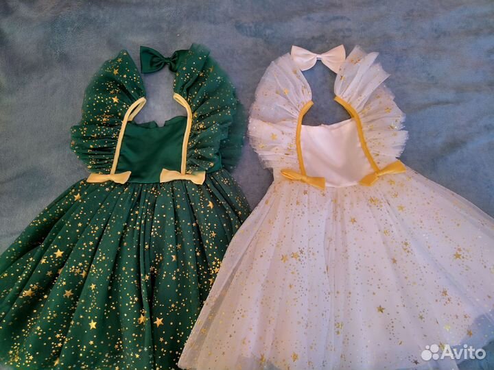 Нарядное платье для двойни