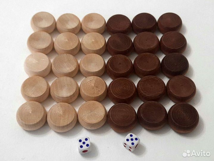 Фишки для нард 22 мм. дерево