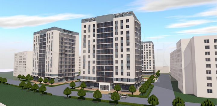 1-к. квартира, 37,1 м², 12/12 эт.