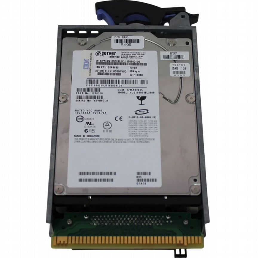 [00P3833] Жесткий Диск Ibm 73gb U320scsi 3.5" Hdd 00p3833
