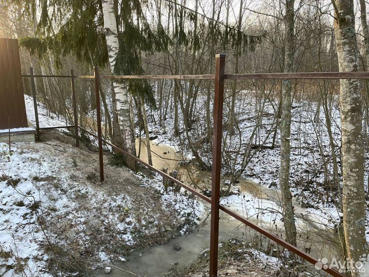 Столб 60х60 винтовой d57 для забора 1,5х2 м