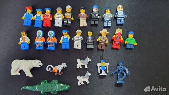 Lego минифигурки и животные разные серии