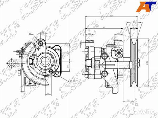 Насос гур hyundai elantra
