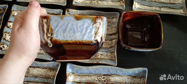 Столовый сервиз керамика Уютерра квадратный