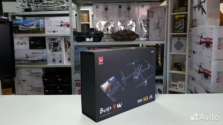 Радиоуправляемый квадрокоптер MJX Bugs 4W 4k FPV