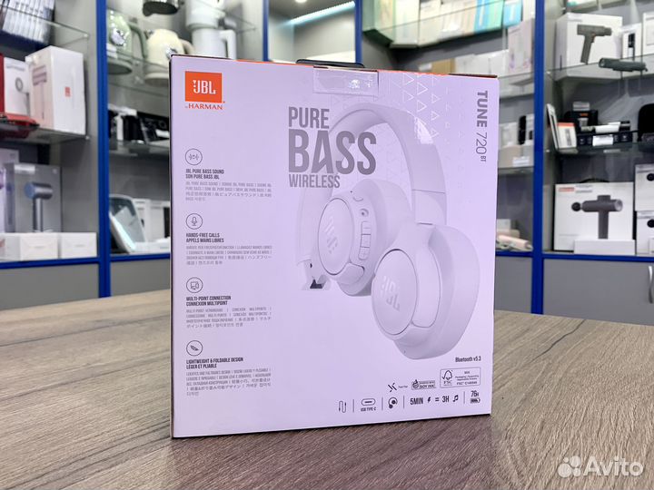 Наушники JBL Tune 720BT White Оригинал