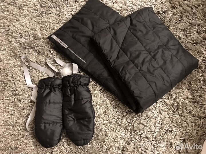 Варежки и шарф мужские