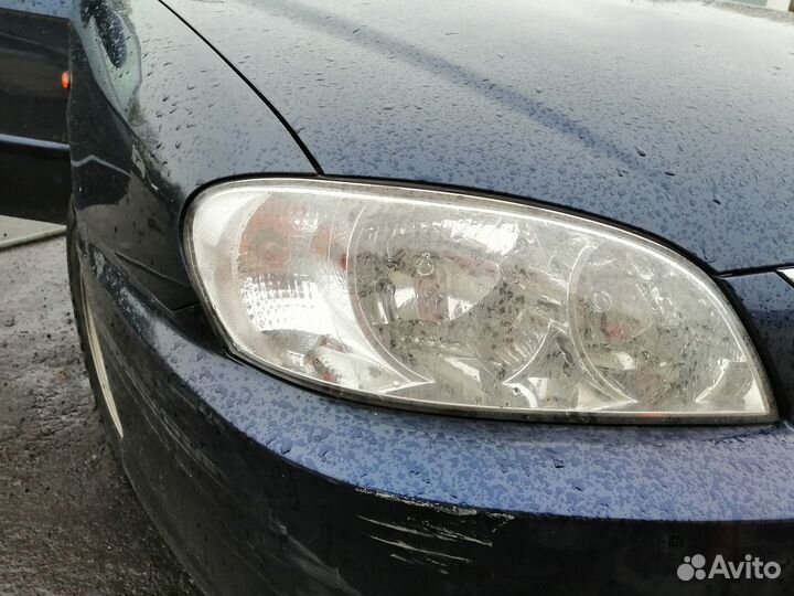 Бампер передний kia spectra Синий