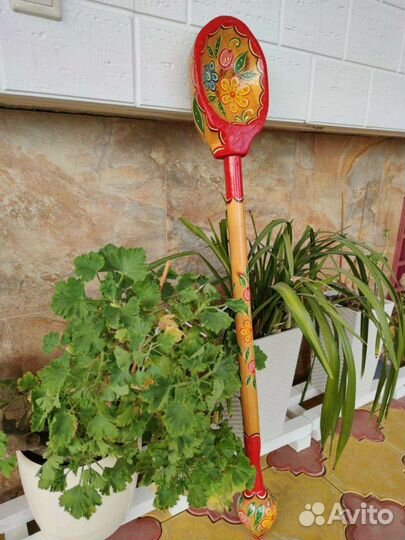 Ложка деревянная огромная сувенирная