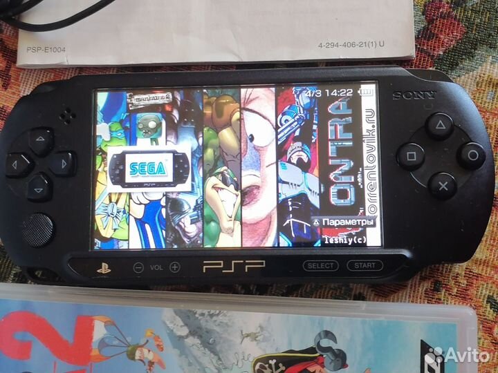 Sony PSP e1008 street полный комплект с играми
