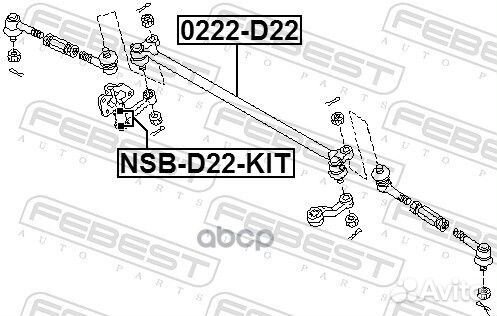 Тяга рулевая nissan NP300 SAF make D22SS 2010.0