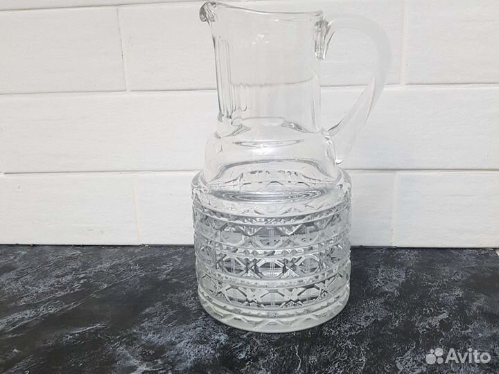 Кувшин для воды и напитков хрусталь СССР