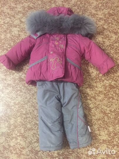 Детский зимний костюм на девочку 80