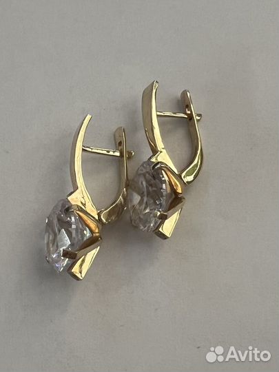 Серьги из желтого золота