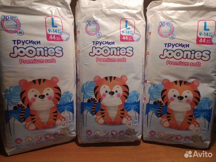 Подгузники-трусики Joonies 4/L (9-14кг)