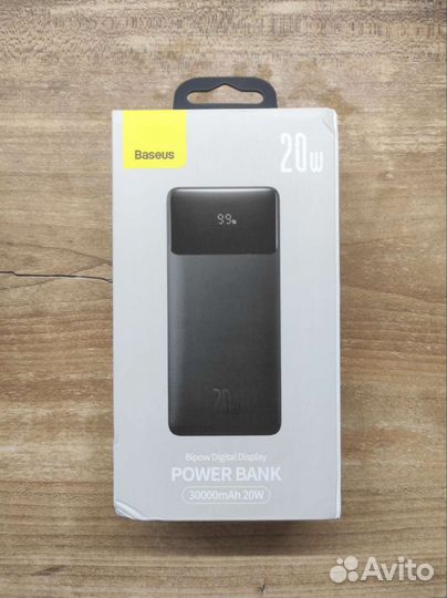 Внешний аккумулятор повербанк Baseus 30000mAh 20W