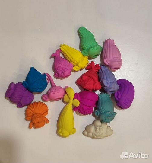 Набор ластиков Тролли (коллекция из 15 штук)